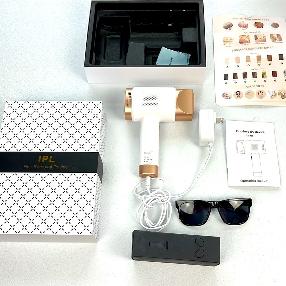 IPL Hair Removal Device Hand-Held Laser Women Men Summer Vacation Beach